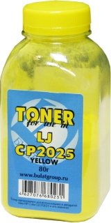 Фото Тонер для HP CLJ СP2025/ CM2320/ Canon iSENSYS LBP7200 (бут.80г) БУЛАТ - Желтый (Yellow)