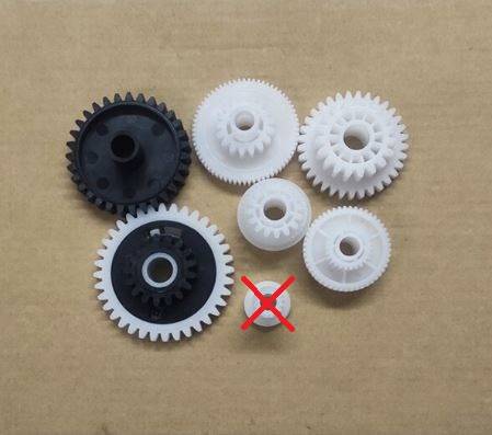 Комплект шестерён привода термоузла HP LJ M5025/M5035/M5039/M712/M725 (7шт.) ELP