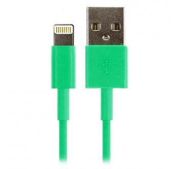 Фото Кабель Smartbuy USB - Lightning 8-pin для Apple, цветные, длина 1.2 м, зеленый [iK-512c green]