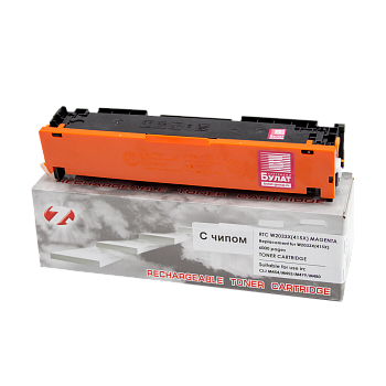 Фото Картридж 7Q W2033X (№ 415X M) для HP Color LJ M454/ M479 (6000стр) - Пурпурный (Magenta) версия чипа 002.2413А