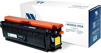 Фото Картридж NV-Print (W2122A) Hewlett-Packard № 212A для HP Color LaserJet Enterprise M554/ M555/ M578 (4500стр.) Желтый (Yellow)