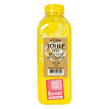 Тонер для Ricoh Aficio SP C352/ C360 (бут.160г) C352E/SP C360HE - Желтый (Yellow) БУЛАТ s-Line - химический Фото Тонер для Ricoh Aficio SP C352/ C360 (бут.160г) C352E/SP C360HE - Желтый (Yellow) БУЛАТ s-Line - химический