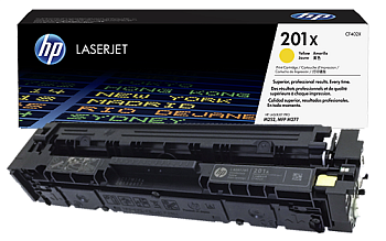 Фото Картридж (CF402X)  Hewlett-Packard HP 201X  Желтый (Yellow) Original LaserJet Toner Cartridge увеличеной емкости