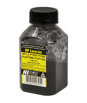 Фото Тонер Hi-Black для HP LJ P1005/ P1505/ Pro P1566/ Pro P1102, Тип 4.4, Bk, 85 г