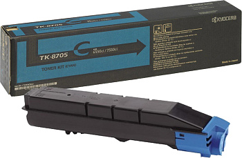 Фото Тонер-картридж Kyocera-Mita TK-8705C для TASKalfa 6550ci/ 7550ci (30000стр.) Голубой (Cyan) Original