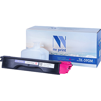 Фото Тонер-картридж NV-Print TK-590M для Kyocera FS-C2026/ 2126MFPN (5000стр.) Пурпурный (Magenta)
