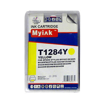 Фото Картридж MyInk T1284 для Epson St S22/ SX125/ Office BX305 Желтый (Yellow)
