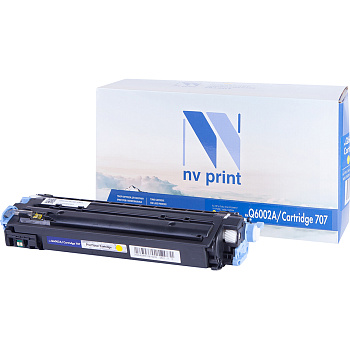 Картридж NV-Print Q6002A/707Y для HP CLJ 2600, Canon LBP 5000 (2000стр.) Желтый (Yellow) Фото Картридж NV-Print Q6002A/707Y для HP CLJ 2600, Canon LBP 5000 (2000стр.) Желтый (Yellow)
