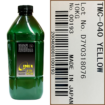 Фото Тонер TMC040 для HP CLJ 2500/ 3000/ 3600/ 3800/ CP 3525 (фл.1кг) Green ATM - Желтый (Yellow) - [Polyester, IMEX]