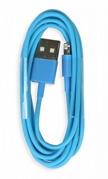 Фото Кабель Smartbuy USB - Lightning 8-pin для Apple, цветные, длина 1.2 м, голубой [iK-512c blue]