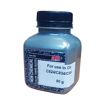 Фото Тонер для OKI C824/ С834/ С844 (фл.90г,5K) Silver ATM - Черный (Black) - [OSK-001 IMEX]