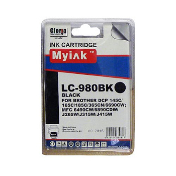 Фото Картридж MyInk LC1100BK/LC980BK для Brother DCP-145C/ 6690CW/ MFC-250C/ 990C Черный (Black)