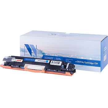 Фото Картридж NV-Print CE311A/Can729 для HP CLJ PRO CP1025/ CP1025NW, Canon 7010/ 7018 (1000стр.) Голубой (Cyan) NV-CE311A/729C