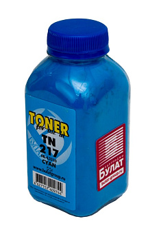 Фото Тонер для Brother HL-L3230 [TN217C] (бут.55г) БУЛАТ - Голубой (Cyan)