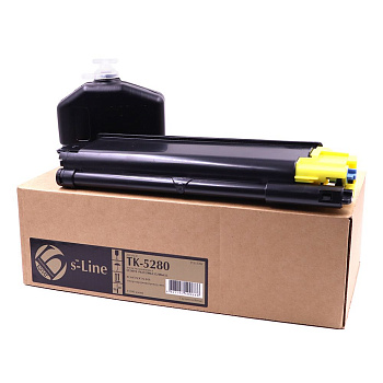 Фото Тонер-картридж s-Line TK-5280Y для Kyocera ECOSYS P6235 (11000стр.) Желтый (Yellow)