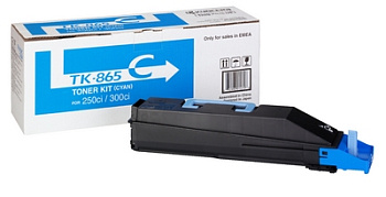 Тонер-картридж Kyocera-Mita TK-865C для TASKalfa 250Ci/ 300Ci (12 000стр.) Голубой (Cyan) Original  Фото Тонер-картридж Kyocera-Mita TK-865C для TASKalfa 250Ci/ 300Ci (12 000стр.) Голубой (Cyan) Original