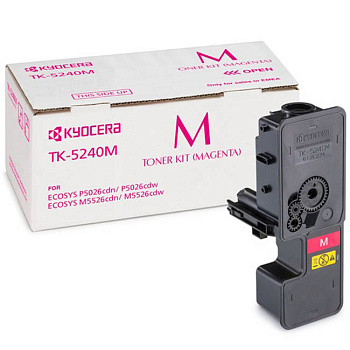 Фото Тонер-картридж Kyocera-Mita TK-5240M для P5026cdn/cdw, M5526cdn/cdw (3000стр.) Пурпурный (Magenta) Original