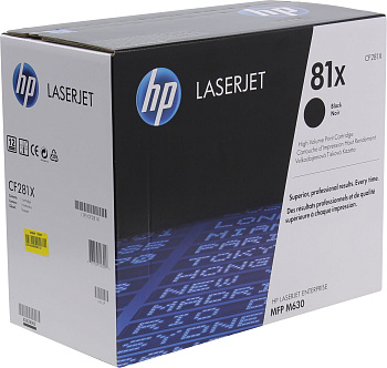 Фото Картридж (CF281X) Hewlett-Packard №81X для HP LJ Enterprise MFP M630f Черный (Black) Original