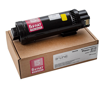 Фото Тонер-картридж e-Line 106R03487 для Xerox Phaser 6510, WC 6515 (2400стр.) Желтый (Yellow)
