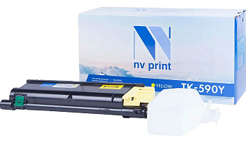 Фото Тонер-картридж NV-Print TK-590Y для Kyocera FS-C2026/ 2126MFPN (5000стр.) Желтый (Yellow)