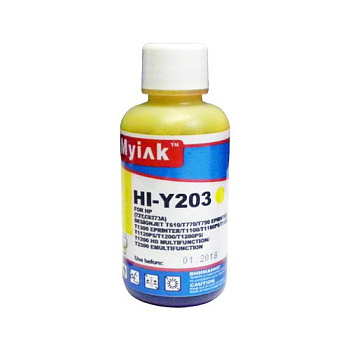 Фото Чернила для HP (№ 72) C9373A (100мл, Желтый (Yellow), Dye) HI-Y203 Gloria™ MyInk