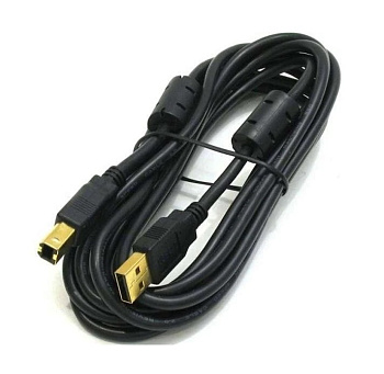 Фото Кабель Bion USB 2.0 A (M) - USB B (M), 3м, зол.разъемы, ферр.кольца [BNCCF-USB2-AMBM-10/BXP-CCF-USB2-AMBM-030]