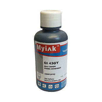 Фото Чернила MyInk GI43GY для Canon PIXMA G540/ G640 (GI-43GY) (100мл, Dye) Серый (Grey)