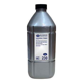 Фото Тонер HG230 для HP универсал (фл.1кг, HANDAN) Silver ATM (HP M607/ 608/ 609 ;HP M404/405 ;HP M507n/M507dn/M507X/M528dn/M528f/M528c HP P4014/4015/4515)