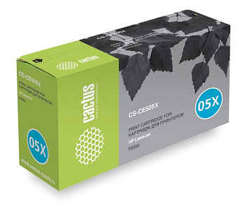 Фото Картридж CACTUS CS-CE505XS для HP LaserJet P2055 (6500 стр.) Черный (Black)