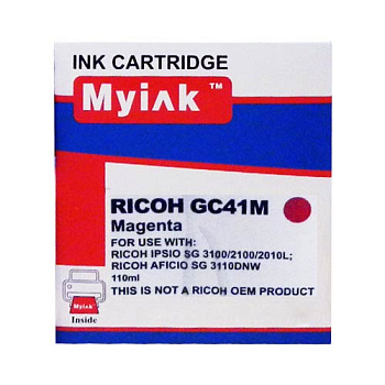 Фото Картридж гелевый MyInk GC41M для Ricoh Aficio SG2100/ 3110 type Пурпурный (Magenta) (22ml) 