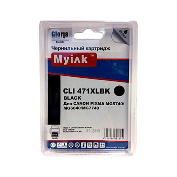 Фото Картридж MyInk CLI-471XLBK для Canon PIXMA MG7740/ 6840/ 5740 (10.8мл) Черный (Black)