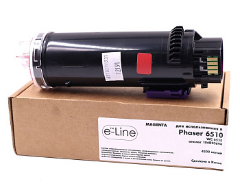 Фото Тонер-картридж e-Line 106R03694 для Xerox Phaser 6510, WC 6515 (4300стр.) Пурпурный (Magenta)
