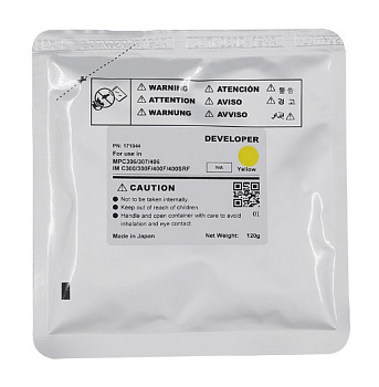 Фото Девелопер для RICOH MPC307, IM C300/400 (CET) Yellow, 120г, 120000 стр., CET171044