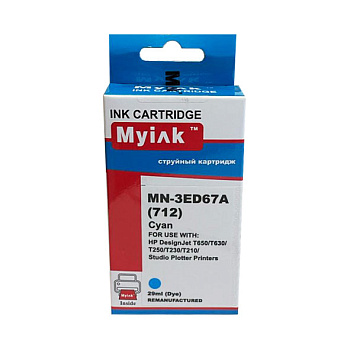 Фото Картридж MyInk 3ED67A № 712 для HP DJ Т230/ T630 (29мл) Голубой (Cyan)