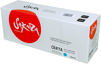Фото Картридж SAKURA CE411A для HP LJ Pro 400 Color M451DN/ M451DW/ 451NW/ MFP M475DW/ M475DN, LJ 300 color MFP M375NW, Голубой (Cyan), (2600 к.)