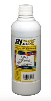 Фото Чернила Hi-Black Универсальные для Epson (Тип E-V1), Черный (Black), 0,5 л
