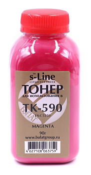 Фото Тонер для Kyocera FS-C5250 [TK-590M] (бут.90г) БУЛАТ s-Line - Пурпурный (Magenta)