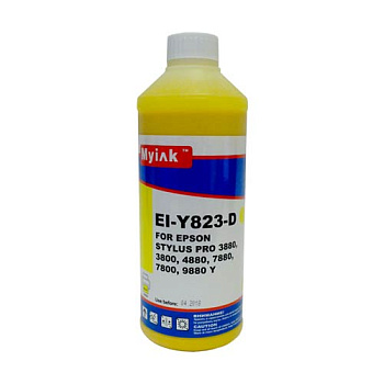 Фото Чернила EPSON (T0594) St Pro R2400/ 2880/ 3000/ 3800/ 7800/ 9800/ 7880/ 9880 (1л, Желтый (Yellow), Pigment) EI-Y823-D EverBrite™ MyInk