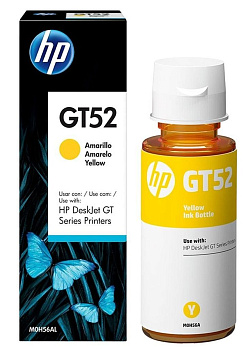 Фото Чернила HP M0H56AE № GT52 для DeskJet GT 5810/ 5820/ 5822; Ink Tank 110/ 115/ 310/ 315/ 319; Wireles 410/ 415/ 419 (70мл, Желтый (Yellow), Dye)