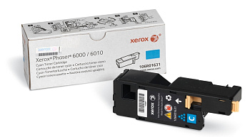 Тонер-картридж Xerox 106R01631 для Phaser 6000/ 6010 (1 000стр.) Голубой (Cyan) Original Фото Тонер-картридж Xerox 106R01631 для Phaser 6000/ 6010 (1 000стр.) Голубой (Cyan) Original