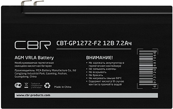 Фото Аккумулятор CBR VRLA  12В 7.2Ач  CBT-GP1272-F2 , клеммы F2