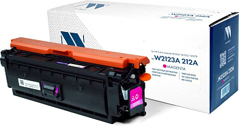 Фото Картридж NV-Print (W2123A) Hewlett-Packard № 212A для HP Color LaserJet Enterprise M554/ M555/ M578 (4500стр.) Пурпурный (Magenta)