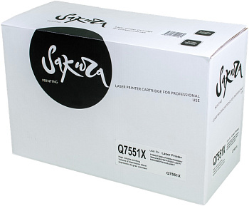 Фото Картридж SAKURA Q7551X для HP P3005/ P3005n/ P3005d/ P3005dn/ 3005x/ M3027MFP/ M3027xMFP/M3035MFP/M3035xsMFP Черный (Black), (13000 к.)