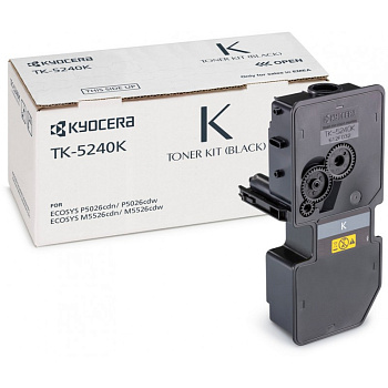 Фото Тонер-картридж Kyocera-Mita TK-5240K для P5026cdn/cdw, M5526cdn/cdw (4000стр.) Черный (Black) Original