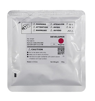 Фото Девелопер IU-217M-Developer для KONICA MINOLTA Bizhub C227i/C257i/C287i (CET) Magenta, 180г, 90000 с