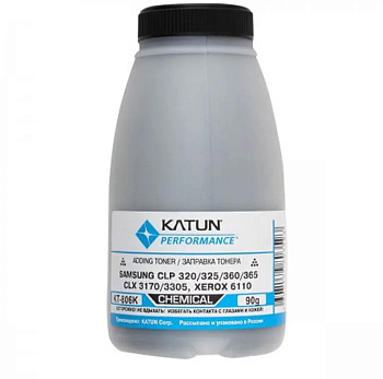 Фото Тонер для Samsung CLP-320/ 325/ 360/ 365, CLX-3170/ 3305, Xerox 6110 (фл.90г) Черный (Black) Katun фас.Россия - химический