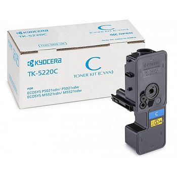 Фото Тонер-картридж Kyocera-Mita TK-5220C для P5021cdn/cdw, M5521cdn/cdw (1200стр.) Голубой (Cyan) Original