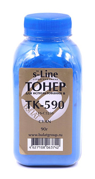 Фото Тонер для Kyocera FS-C5250 [TK-590C] (бут.90г) БУЛАТ s-Line - Голубой (Cyan)