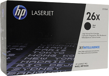 Картридж (CF226X) Hewlett-Packard HP 26X для HP LaserJet M402/ M426 Черный (Black) Original Фото Картридж (CF226X) Hewlett-Packard HP 26X для HP LaserJet M402/ M426 Черный (Black) Original