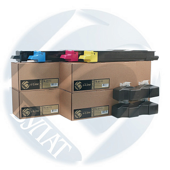 Фото Тонер-картридж s-Line TK-8115C для Kyocera ECOSYS M8124 (6000стр.) Голубой (Cyan) - с чипом